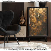 Decoupage Steampunk Tandwielen en Wielen Faux Ink  Tissuepapier