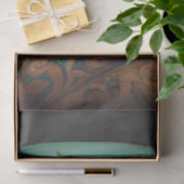 Decoupage Steampunk Uil Blauwgroen & Geveerd Pet Tissuepapier (Geschenk)