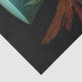 Decoupage Steampunk Uil Donkere achtergrond Tissuepapier (Detail)