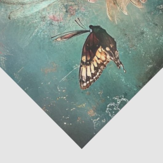 Decoupage Steampunk Valentijn Paar Verliefd Tissuepapier (Detail)