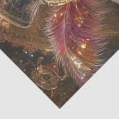 Decoupage Steampunk versierd struisvogel Tissuepapier (Detail)