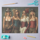 Decoupage Steampunk Victoriaans Dames Corset-Era Tissuepapier (Craft)