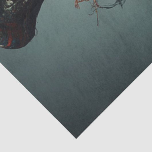 Decoupage Steampunk Victoriaans Mooie Vrouw Tissuepapier (Detail)