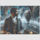 Decoupage Steampunk Victoriaanse Ruimte Lucht Kapi Tissuepapier (Voorkant)