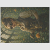 Decoupage Steampunk Victoriaanse Tuinier Kunst Tissuepapier (Voorkant)