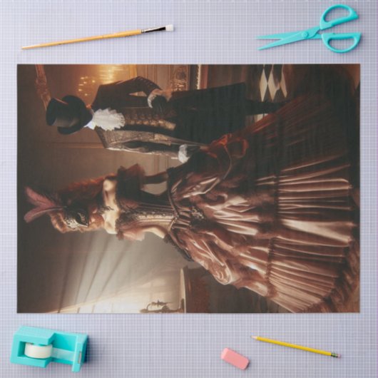 Decoupage Steampunk Victorian Fantasy Masquerade  Tissuepapier (Craft)
