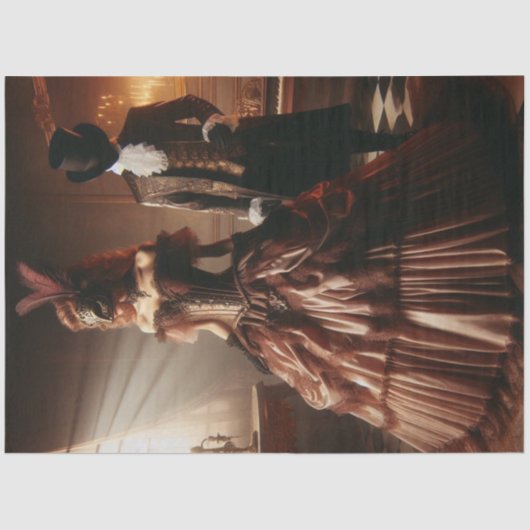 Decoupage Steampunk Victorian Fantasy Masquerade  Tissuepapier (Voorkant)