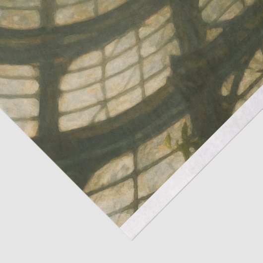 Decoupage Steampunk Victorian Gardener Art Tissuepapier (Detail)