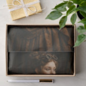 Decoupage Steampunk Victorian Lady in Brown Tissuepapier (Geschenk)