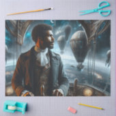 Decoupage Steampunk Victorian Space Air Captain Tissuepapier (Craft)