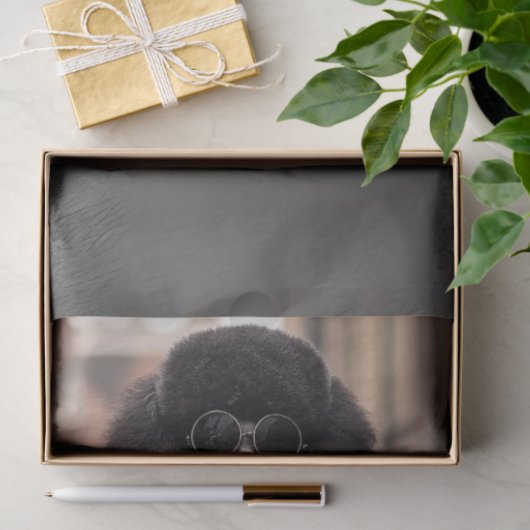 Decoupage Steampunk Zwart Standaard Poedel Max Tissuepapier (Geschenk)