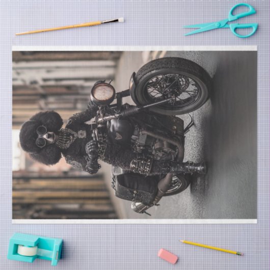 Decoupage Steampunk Zwart Standaard Poedel Max Tissuepapier (Craft)