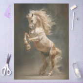Decoupage Steigerend Palomino Paard Tissuepapier (Craft)
