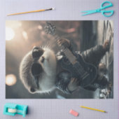 Decoupage Stijlvolle gitaar spelen otter Tissuepapier (Craft)