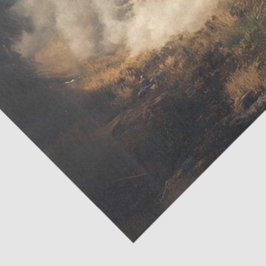 Decoupage  Stoomlocomotief Amerikaanse Vlag Tissuepapier (Detail)