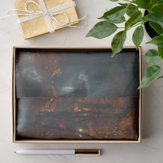 Decoupage Stoomlocomotief Herfst Bos & Vuur Tissuepapier (Geschenk)