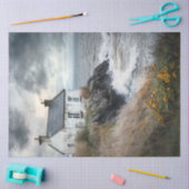 Decoupage Stormwatch Cabin aan de kust van Ierland Tissuepapier (Craft)