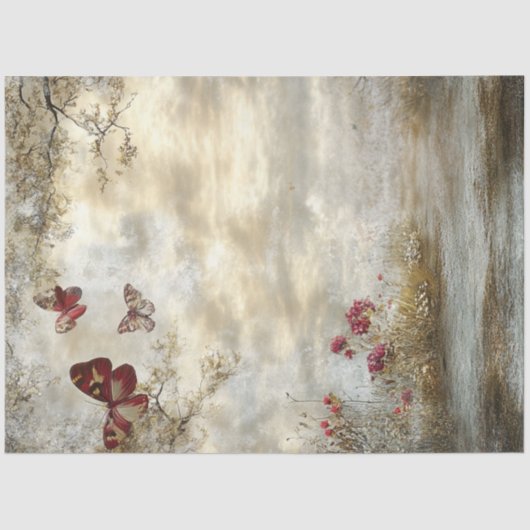 Decoupage  Storybook Achtergrondlandschap Tissuepapier (Voorkant)