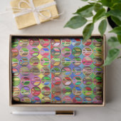 Decoupage Stropdas-Dye-vredespatroon Hippie Tissuepapier (Geschenk)