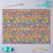 Decoupage Stropdas-Dye-vredespatroon Hippie Tissuepapier (Craft)