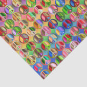 Decoupage Stropdas-Dye-vredespatroon Hippie Tissuepapier (Detail)