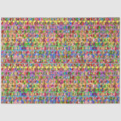 Decoupage Stropdas-Dye-vredespatroon Hippie Tissuepapier (Voorkant)