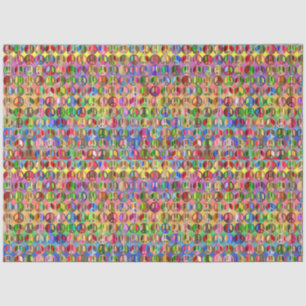 Decoupage Stropdas-Dye-vredespatroon Hippie Tissuepapier