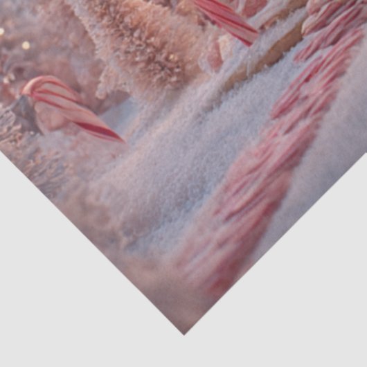 Decoupage Sugary Winter Ginger Bread House  Tissuepapier (Detail)