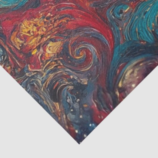 Decoupage Sunflower Gothic Skull Cosmic Art Tissuepapier (Detail)