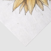 Decoupage Sunflower Sheep Our Shepard  Tissuepapier (Detail)