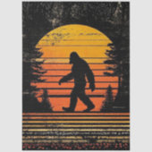 Decoupage Sunset Bigfoot Silhouette Walking  Tissuepapier (Voorkant)