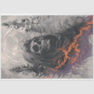 Decoupage Supernatural Hooded Skull Theme Tissuepapier