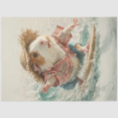 Decoupage Surging Guinea Pig Hawaiian Style Tissuepapier (Voorkant)
