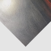 Decoupage Surreal Red Desert Heldere Volle Maan Tissuepapier (Detail)