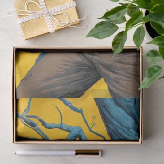 Decoupage Surreal Scarecrow Skull Face Tissuepapier (Geschenk)