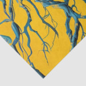 Decoupage Surreal Scarecrow Skull Face Tissuepapier (Detail)