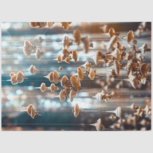 Decoupage Suspended Surreal Floating Mushrooms Tissuepapier (Voorkant)