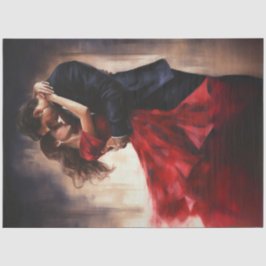 Decoupage Tango dansers Tango dansen Tissuepapier