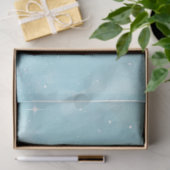 Découpage Teal Sterrenhemel Achtergrond Coördinere Tissuepapier (Geschenk)