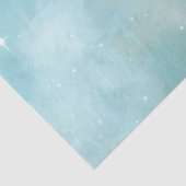 Découpage Teal Sterrenhemel Achtergrond Coördinere Tissuepapier (Detail)