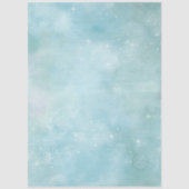 Découpage Teal Sterrenhemel Achtergrond Coördinere Tissuepapier (Voorkant)