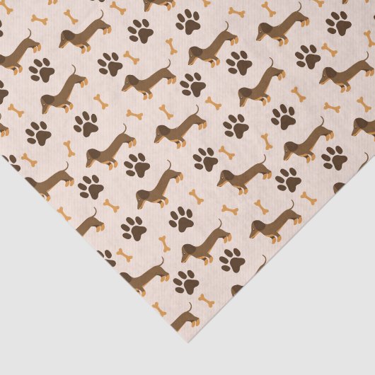 Decoupage teckel hond huisdier tissuepapier (Detail)