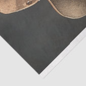 Decoupage Teckel Sheriff Dog op de Range Tissuepapier (Detail)