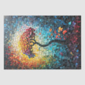 Decoupage - Tegels keramische droomachtige boom - Tissuepapier (Voorkant)