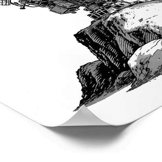 Decoupage Template: 1960s Asteroid Antenna  Poster (Hoek)