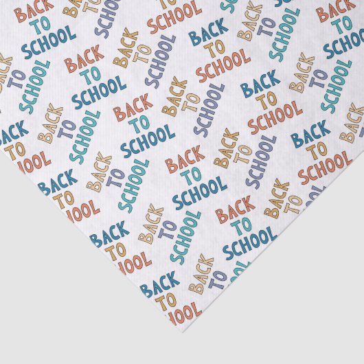 Decoupage Terug naar school Tissuepapier (Detail)