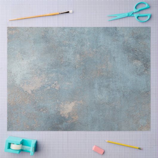 Decoupage textured Blues Achtergrond Faux Finish Tissuepapier (Craft)