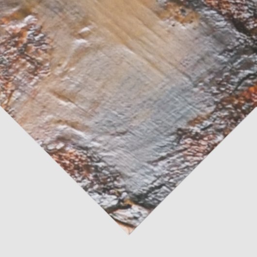 Decoupage Textured Faux Finish Koperkleur Tissuepapier (Detail)