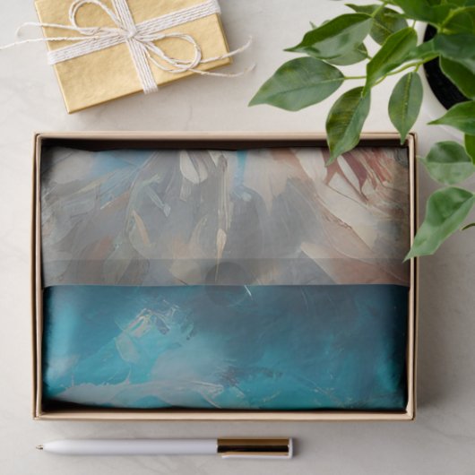 Decoupage Textured Oil Based Angel Painting Tissuepapier (Geschenk)