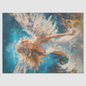 Decoupage Textured Oil Based Angel Painting Tissuepapier (Voorkant)